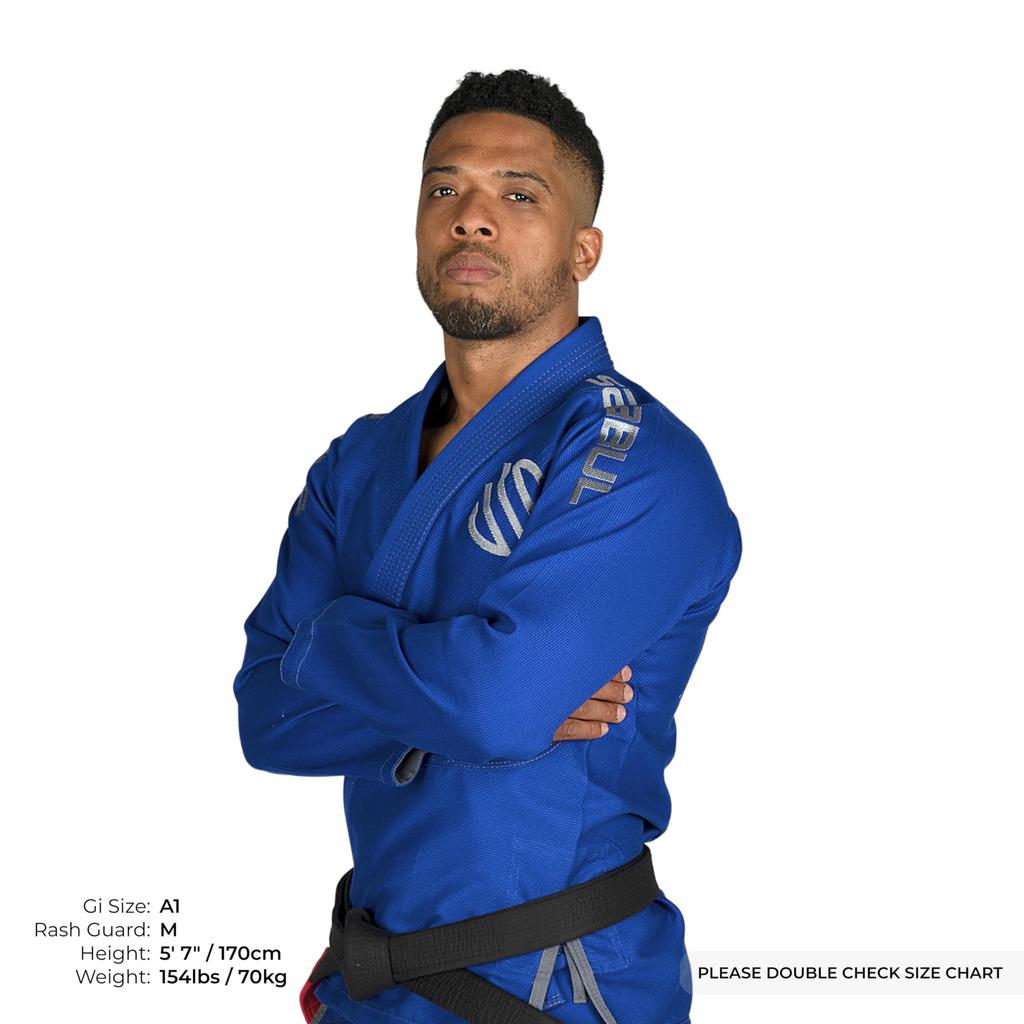 Sanabul Essentials BJJ Gi Please refer to the special size V.2 Ultralight, Shrink-Resistant (Blue A0) - guide.