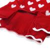 Valentines Day Pet Sweater Dress for Small Dogs All Size Cats Heart Pattern Designs Knitdress Turtleneck Knitwear