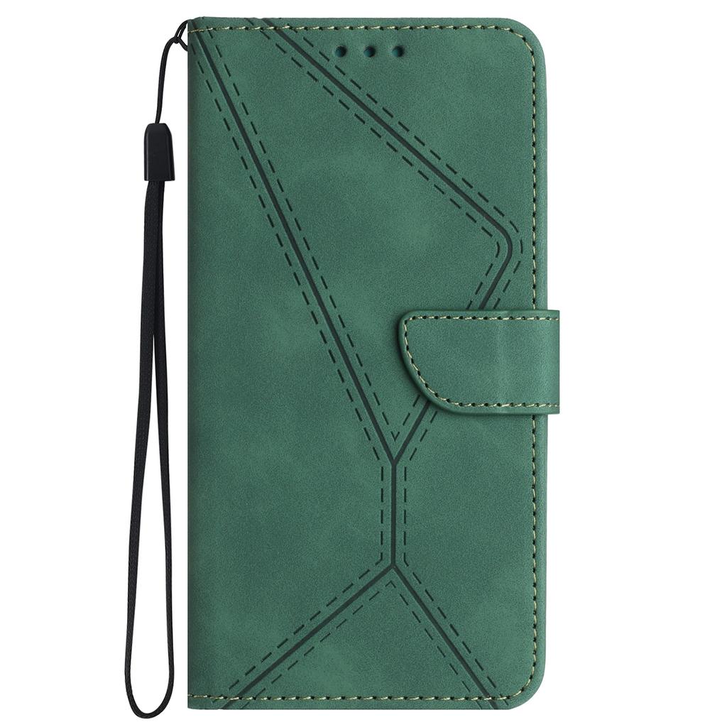 HT05 For Google Pixel 9/Pixel 9 Pro Case PU Leather Wallet Phone Cover Lines Imprinted