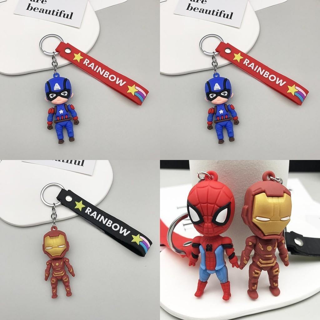 Marvel And Dc Hero Keychain Set Durable And Colorful Superheroes Keyring For Kids And Adults