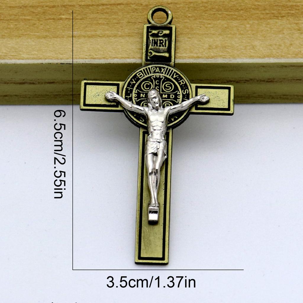 Necklaces Unique Metal Pendants Jewelry Cross Charm Suitable for Christian Believers Gift Enthusiasts Trendsetters