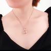 Purple Gold Retro Hollow Micro-Inlaid Lucky Bag Cover Chain Plated Rose Gold Color Gold Literary Pendant