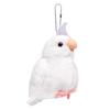 Lilizzhoumax Cockatiel Plush Toy, Realistic Bird, Very Soft, Girl's Toy, Kids Christmas Gift, Home Decor (White, 14cm Tall)