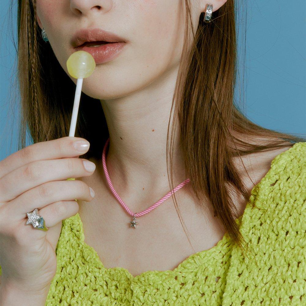 Petit Star String Necklace_Vh2335Ne013B