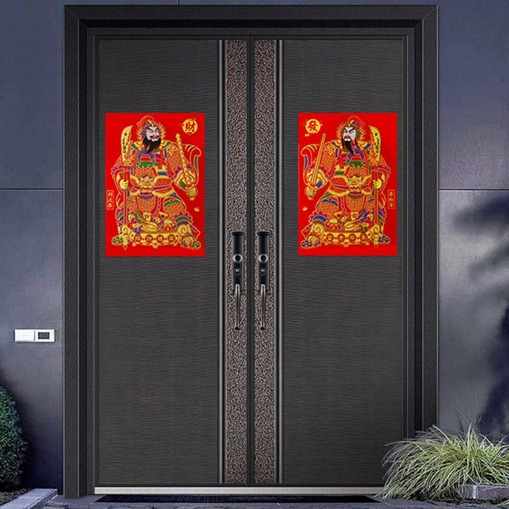 Large Size New Year Velvet Door Decorations Bright and Durable Adds Auspicious Atmosphere for Home or Office