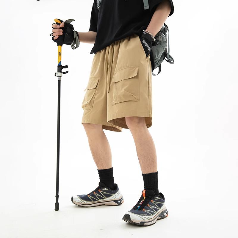 Men's Trendy Cargo Shorts - Mountain System Wide-Leg Loose Five-Point Summer Pants