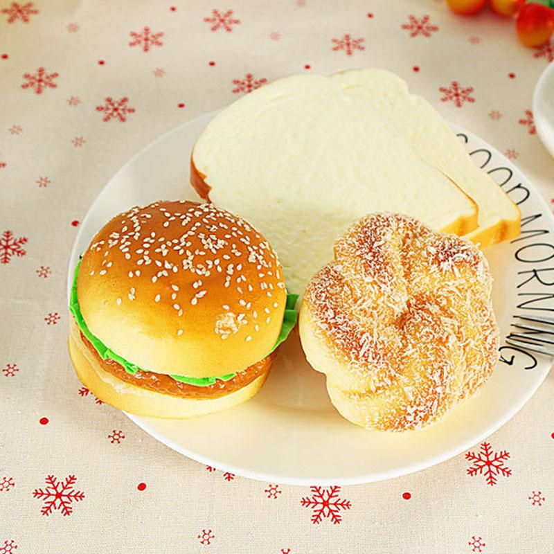 Fake Hamburger Decoration Artificial Bread Sketching Props Educational Toys PU  Prop for Shop Window Home Decor & Photo Shoot