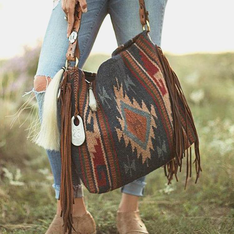 2025 new women's Bohemian hand-woven