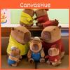 Clothes Wear Capybara Plush Toy Animal Stuffed Doll Cartoon Kids Gift Birthday