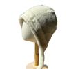 New Large Head Circumference Hat for Women Autumn and Winter Windproof Woolen Hat with Straps Ear Protection Hat Warm Knitted Hat Trendy