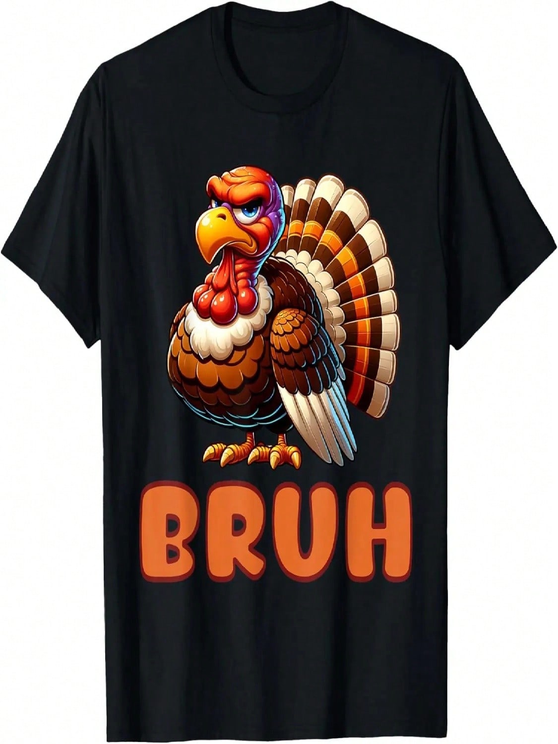 Funny Bruh Thanksgiving Boys Kids Mens Womens Meme Saying T-Shirt S разноцветный