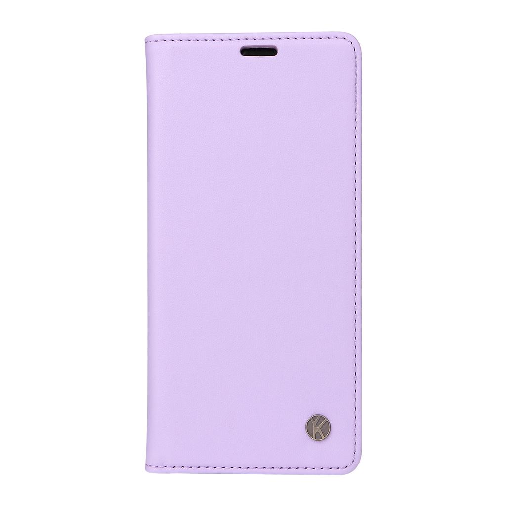 For Motorola Moto G86 5G/G86 Power 5G Phone Cases YIKATU Magnetic Closure PU Leather Mobile Cover -  Light Purple