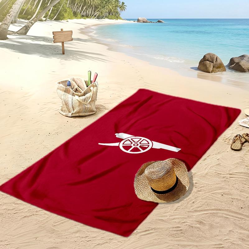 arsenal Printed Beach Towel Quick Dry Soft TowelPortable Large Rectangular Beach Blanket for Travel Swimming Pool
