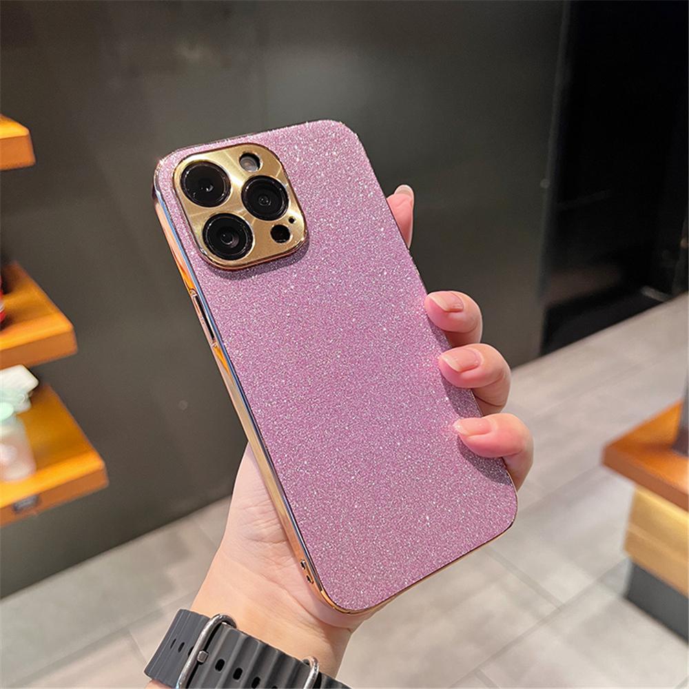 Luxury Plating Bling Glitter Rhinestones Gem Diamond Phone Case For iPhone 17 16 15 13 12 11 14 Pro Max Camera Protection Cover