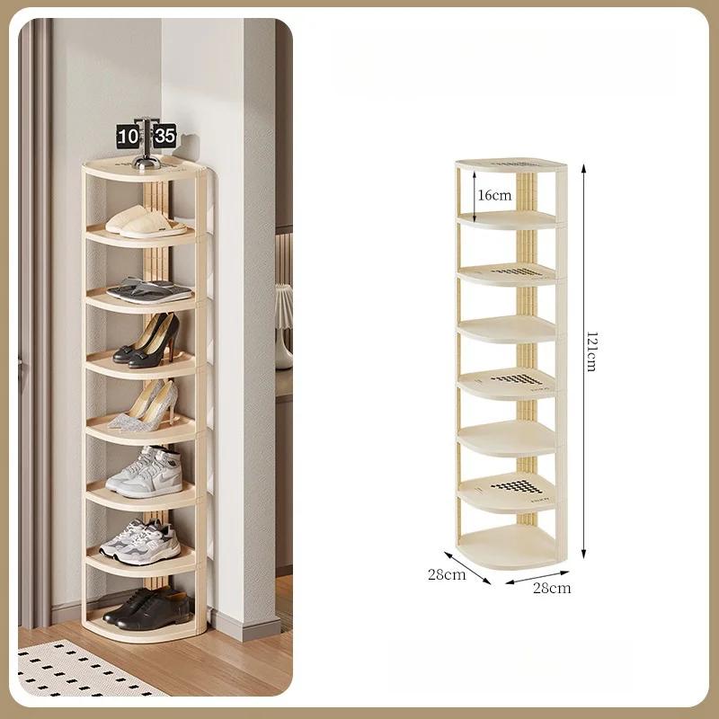 

Многоуровневая полка для обуви Компактный шкаф для обуви для дома, общежития и узких входов Экономящая пространство вешалка для обуви Экономичный органайзер для хранения