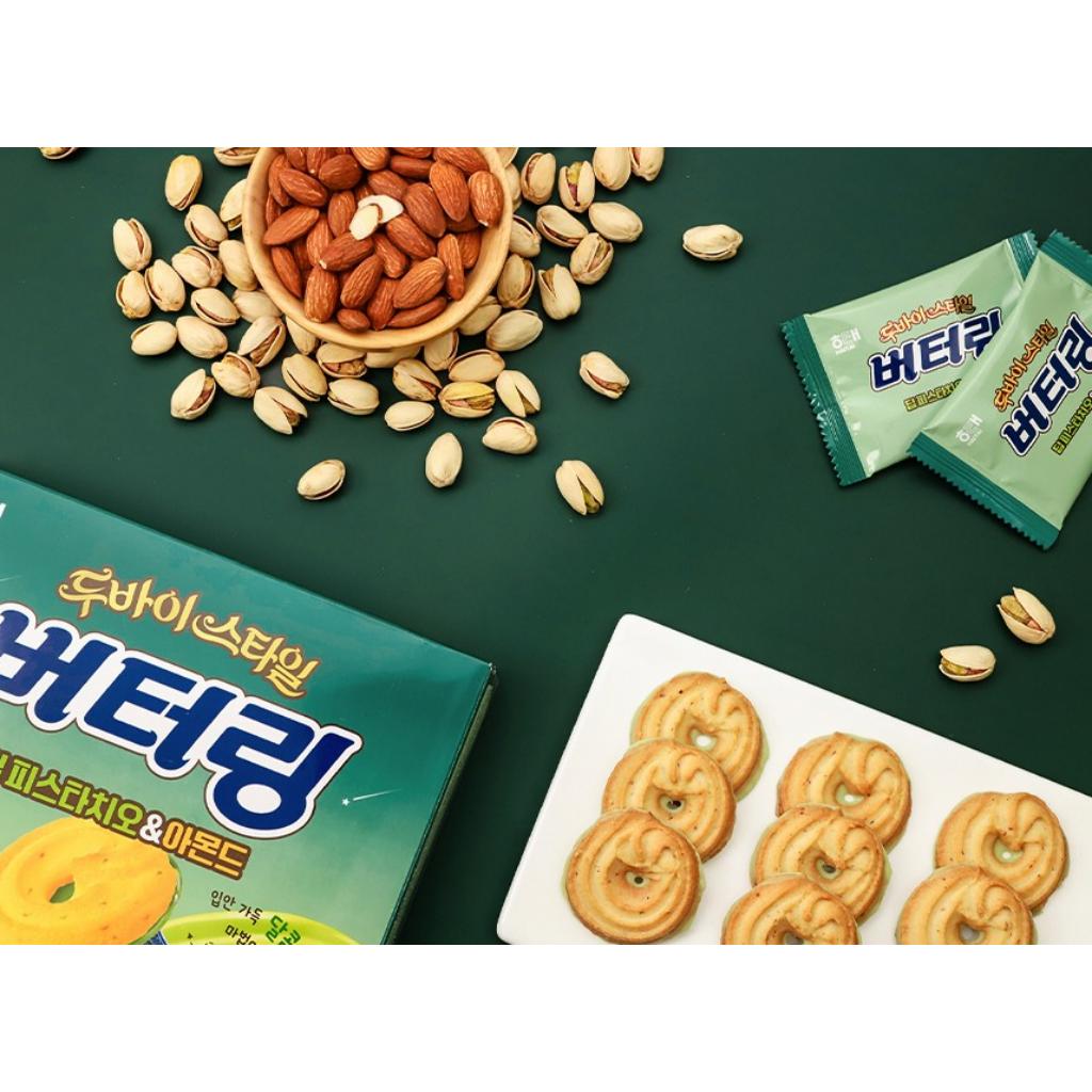 [HAITAI] Butter Ring Deep Pistachio & Almond 155g