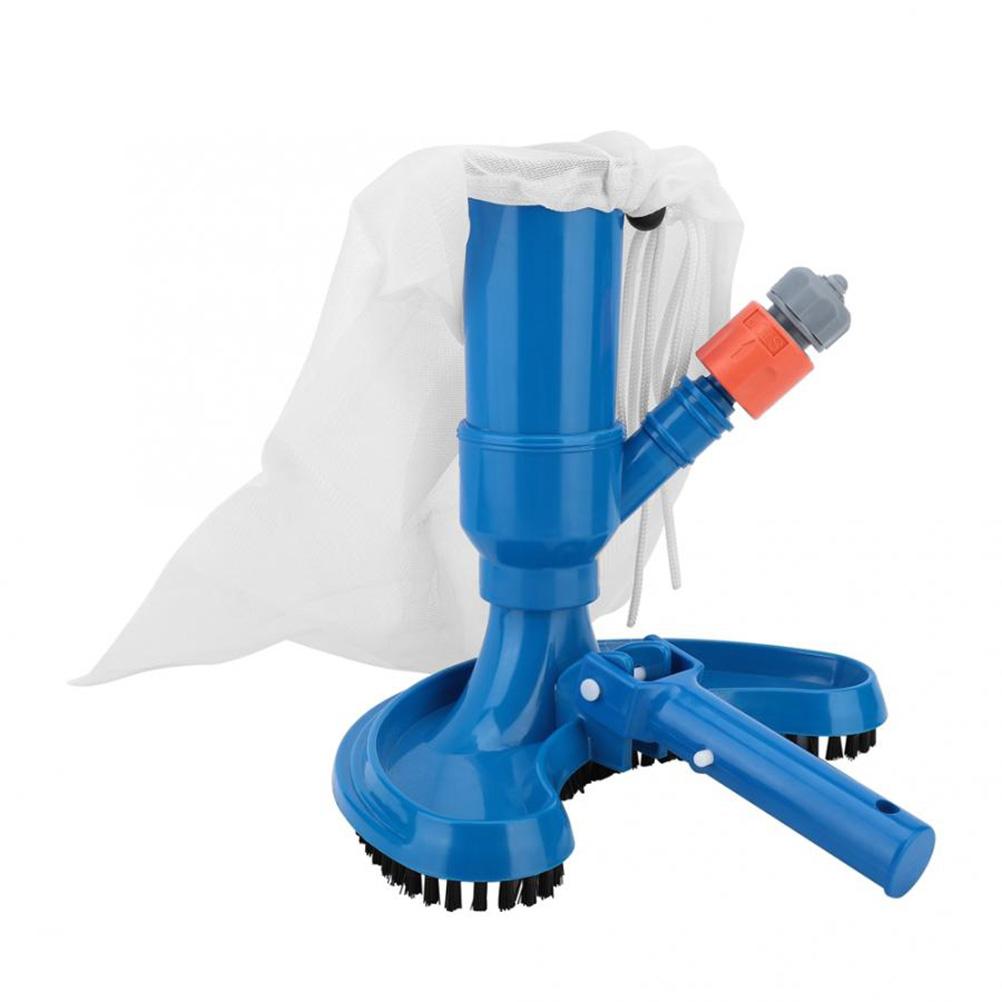 Portable Pool Vacuums Mini Jet Underwater Cleaner with Mesh Bag Brush Head Handle Set for Cleaning Small Swimming Pool