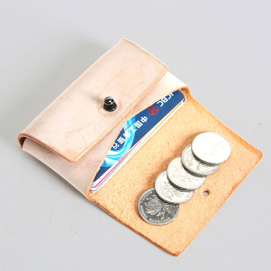 Vintage Envelope Style Sleeve Coin Purs  Purse with Coin Purse  Leather Coin Purse