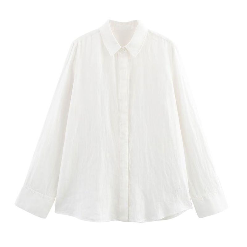 Araltay New Arrival Fashion Style Women's Clothing Fashion Linen Shirt Wide Leg Pants Suit 4786090 4786091