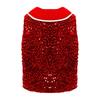 Unisex Kids Metallic Sequins Dance Vest Sparkling Buttons Irregular Hem Waistcoat Bowtie Party Costume