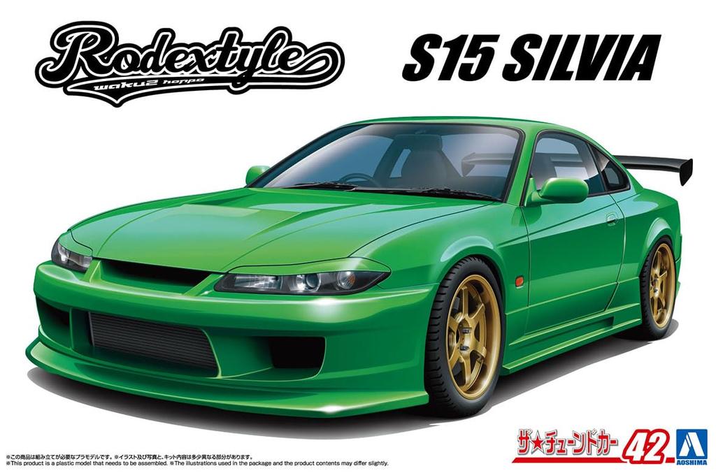 Aoshima Bunka Kyozai The Tuned Car Series Nissan Rodec Style S15 Silvia Plastmodell 1/24 Nr.42 '99