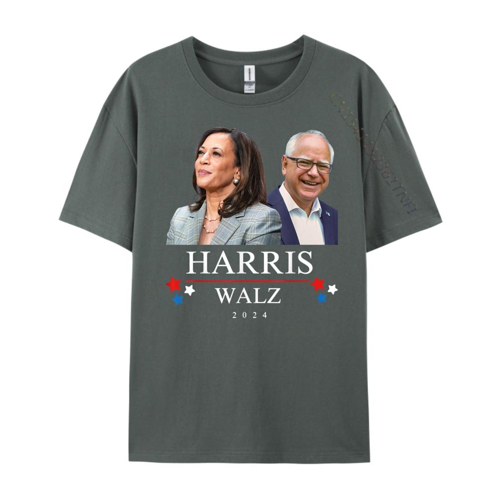 Harris Walz President Election Kamala Harris Tim Waltz Cute Oversized T Shirt Winter T Shirt Homme Big Size Game