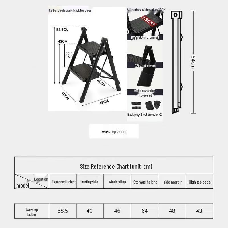 Chang Baosen Multi-functional 2-Step Folding Ladder Stool