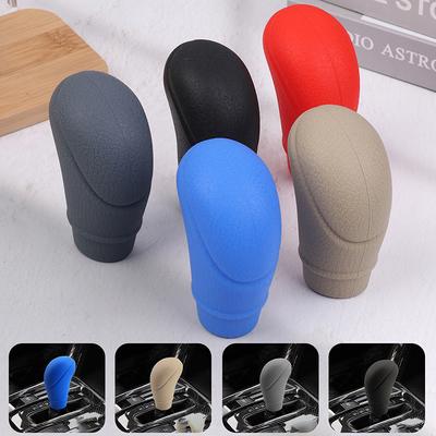 Universal Car Gear Shift Knob Cover Non-Slip Silicone Car Manual/Direct Gear Shift Protective Covers Auto Interior Accessories
