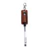Pu Leather Pen Storage Sleeve Pouch Pen Protector Keyring Pen Holder Keychain Pencil Organizer