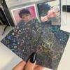 50pcs Macaron Color Photo Cover Frosted Double Layer Card Film Album Small Card Protection Case Idol Photo Card Case
