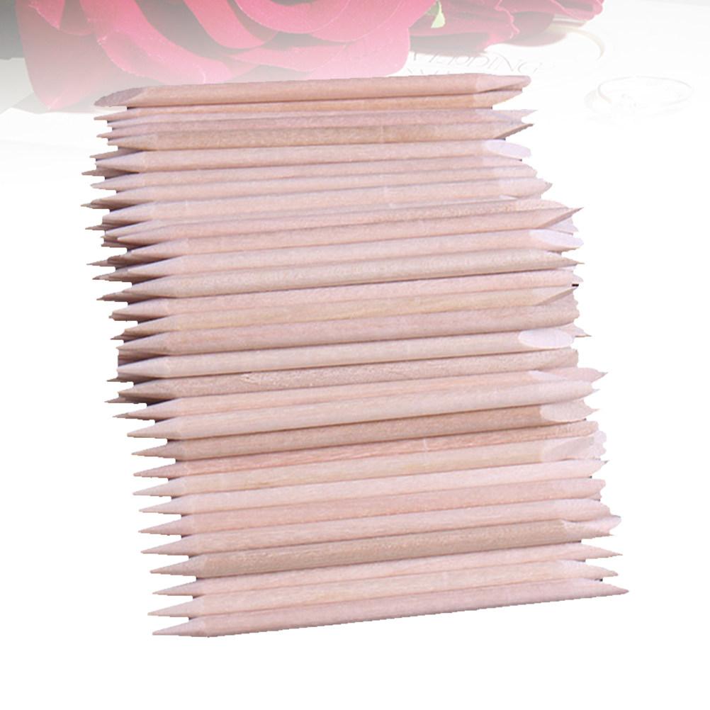 500Pcs Wooden Waxing Sticks for Eyebrow Bikini Hair Removal Smooth Flat Surface Beauty Wood Nail Sticks Manicure Pedicure Tool