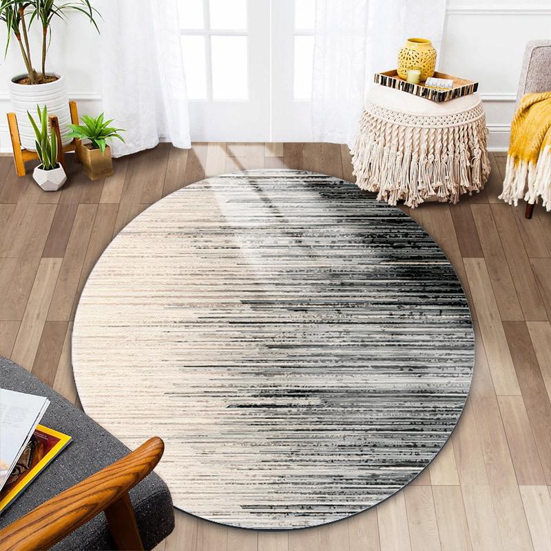Round Carpet for Modern Living Room Nordic Style Area Rug Chair Mat Bedside Rug Decor