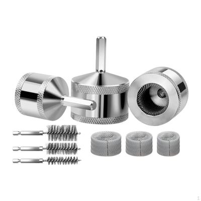 Copper Tube Cleaner Plumbing Tool Removing Rust Multifunction Cleaning Brush for Power Drill