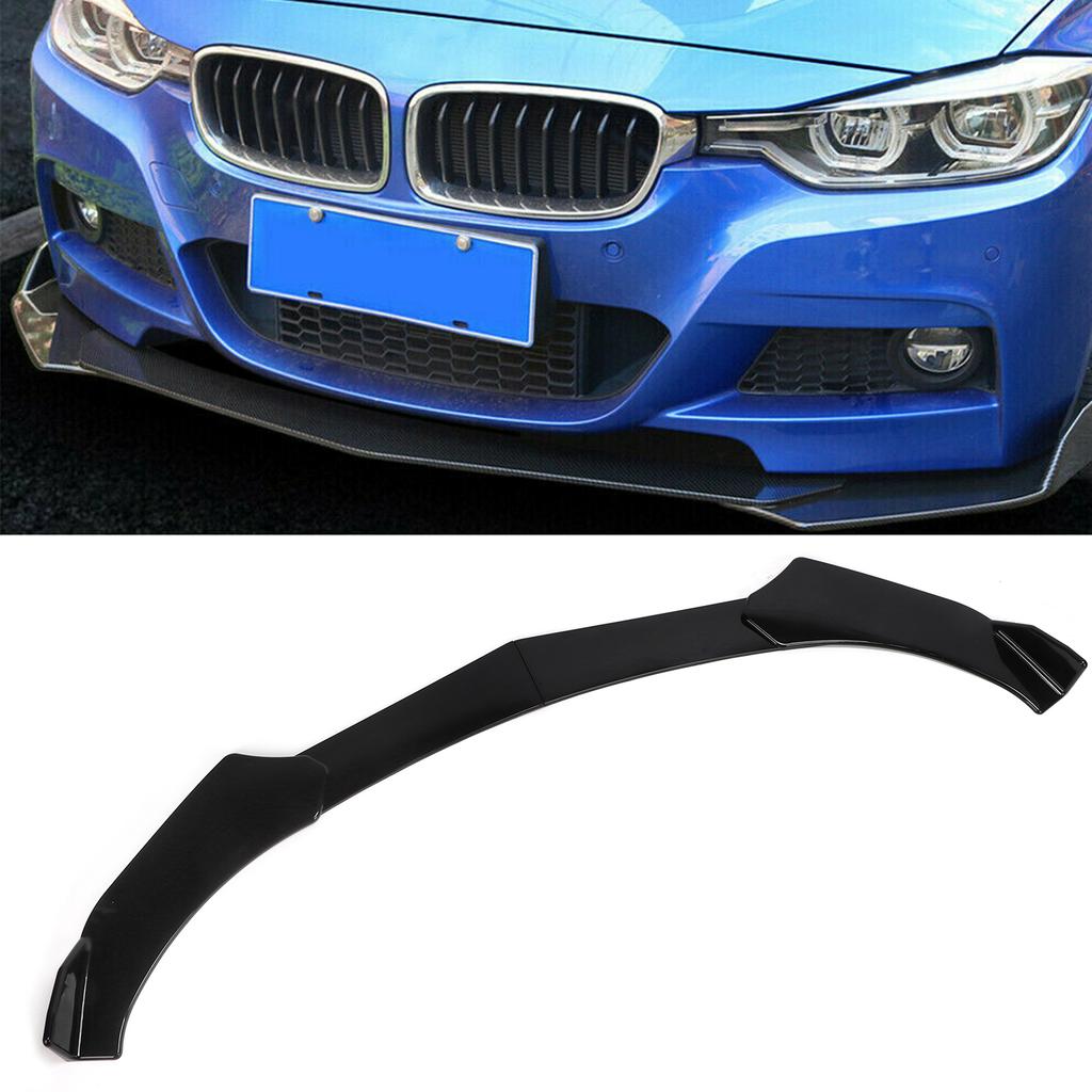 Front Bumper Lip Spoiler 4 Parts Form   Modification Aggressive Decoration