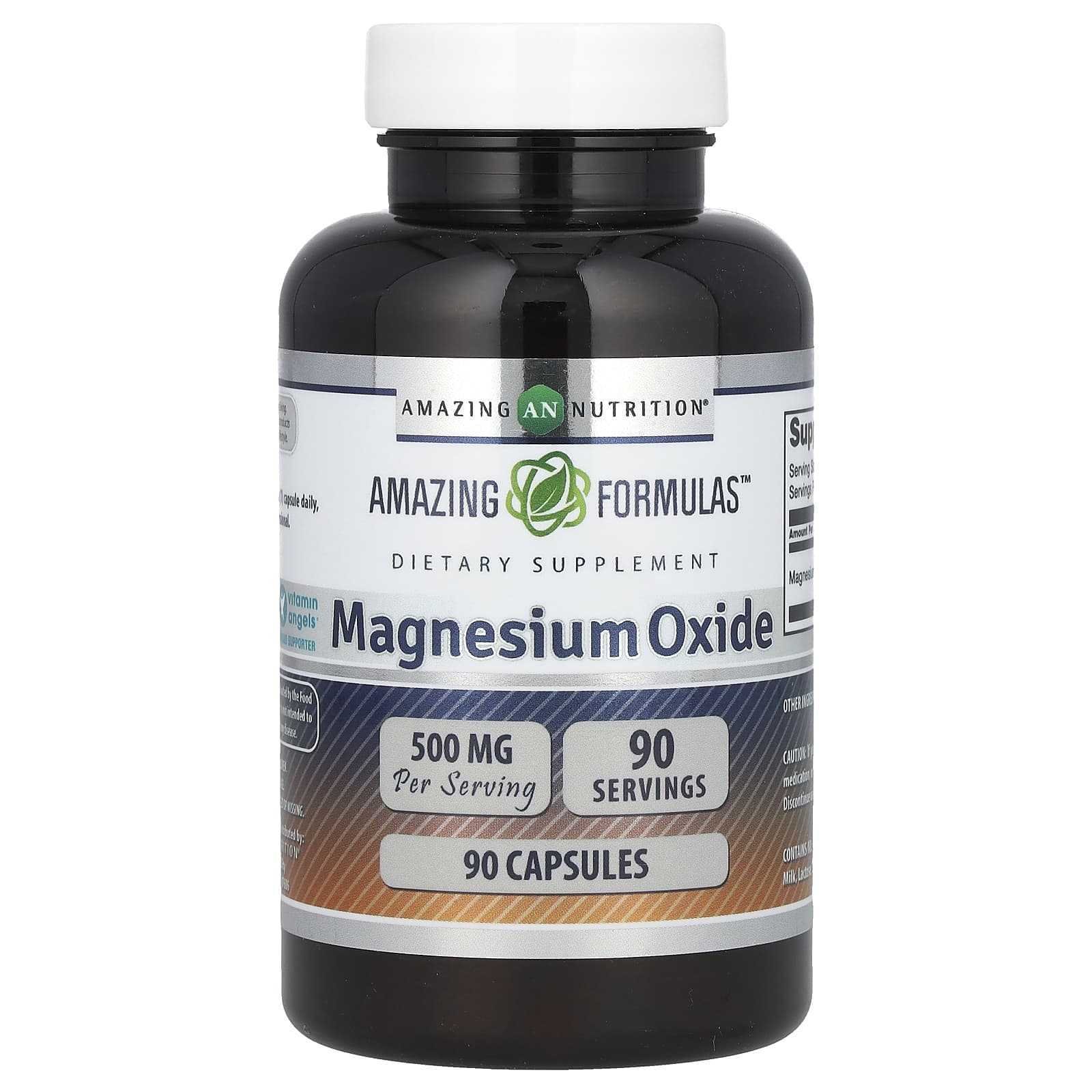 

Magnesium Oxide, 500Mg, 90 Capsules