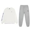 Li Ning Letter Logo Print Loose Comfortable Warm Sweatshirt Casual Sports Suit Unisex Sweatshirt Off-White Blue Coin-Grey AWDTE67-3+AKLVJB3-1