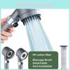ABS Handduschhuvud Med Tryckökande Filtrerad Stråle Och 3 Lägen