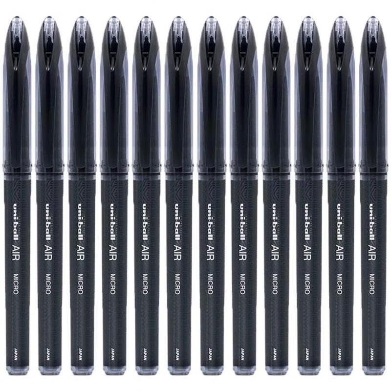 Mling UBA-188M Black 0.5mm Direct Liquid Gel Pen, 12-Pack