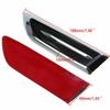 2pcs Universal Car Auto Air Flow Fender Stickers Chrome Side Hood Vent Decals Auto Exterior