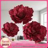 Stor Konstgjord Pionblomma Gaze-dekoration för Bröllop och Gångar