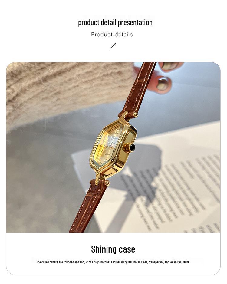 EAVANLIN Yiwenlin Ladies' Vintage Polygon Roman Numeral Watch