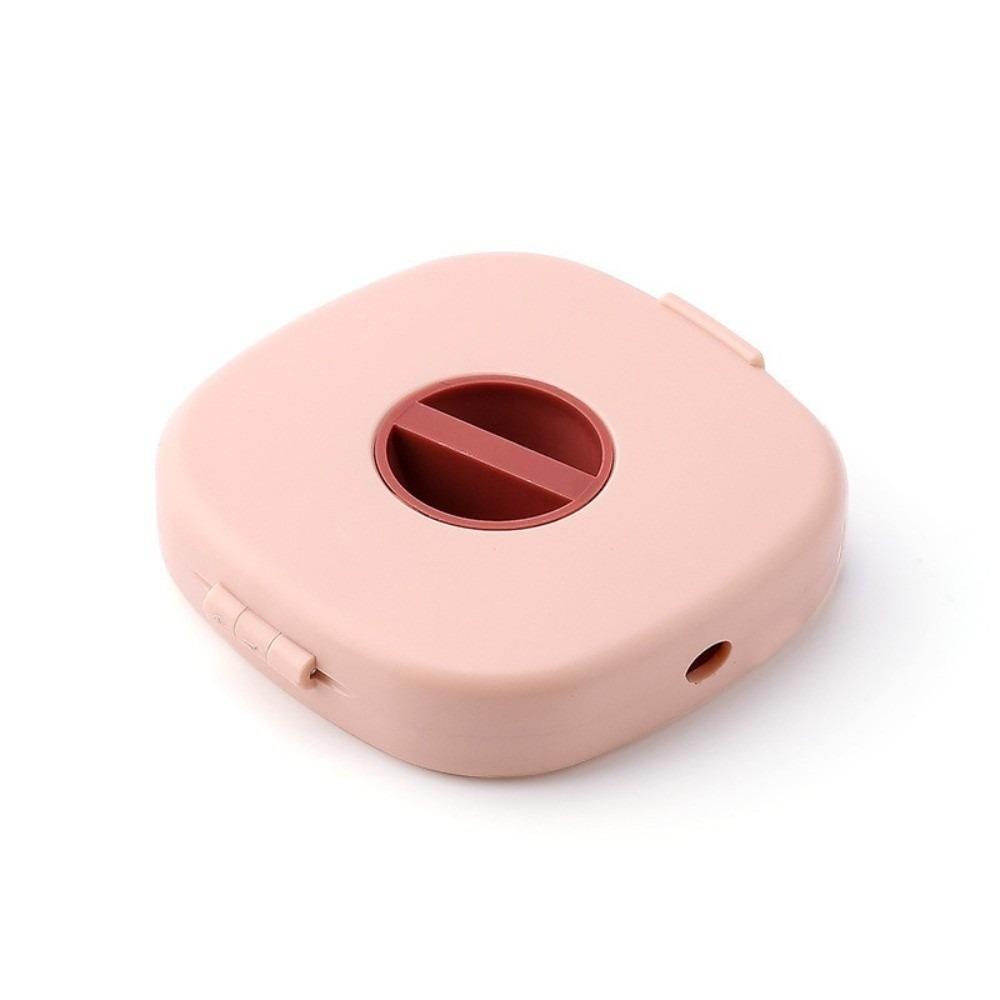 

Portable 2 in 1 Cable Organizer Rotatable Round Cable Winder Box Compact Small Cord Wrap Data Cable Storage розовый