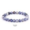 She Yao Natürlicher Kristallachat Tigerauge Armband - Modeschmuck mit einzelnen runden Perlen