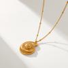 Stylish Conch Shell Pendant Titanium Steel Necklace For Women Unique Minimalist Design