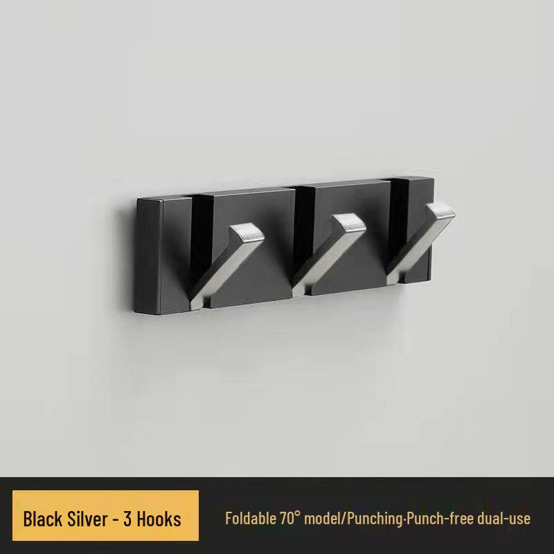 Elegant No-Drill Foldable Hidden Coat and Hat Hook for Entryways