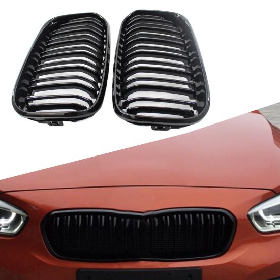 

1 пара автомобильных решеток, черные глянцевые передние бамперы 51137371685 51137371686 для BMW