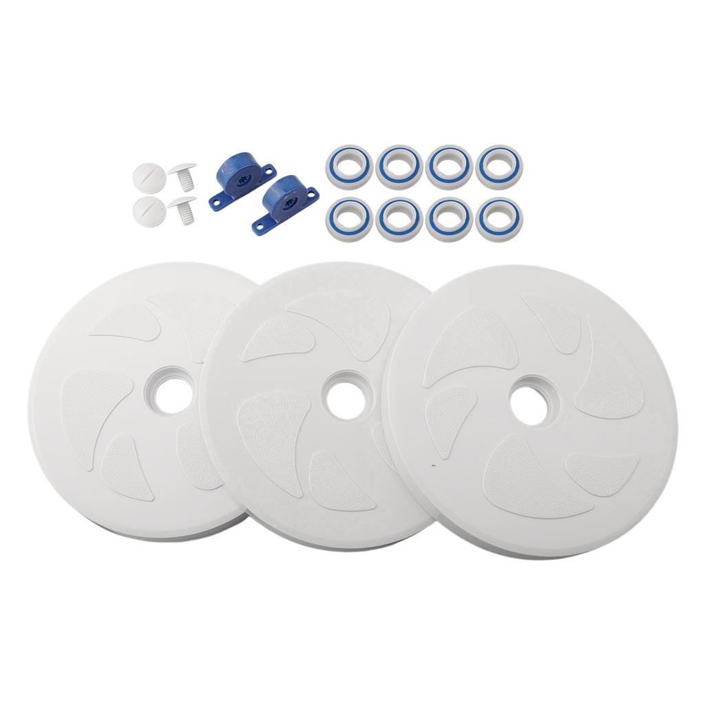 Pool Cleaner Kit for Polaris 180 280 Models with Essential 3 Large Wheels and 8 Ball Bearings for Effective Cleaning