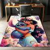 Custom Name Stitch Printed Carpet,Rug for Office Chair Living Room Bedroom Kitchen Room Decor Gifts.