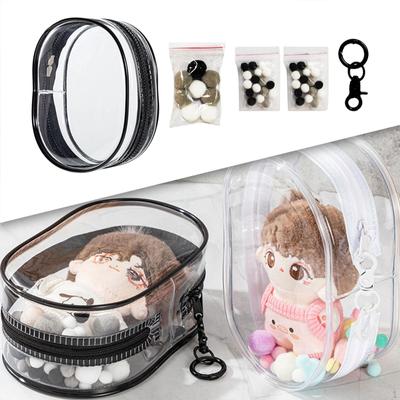 Clear Figure Display Bag Case for Figures, Tiny Doll Pouch,PVC Small