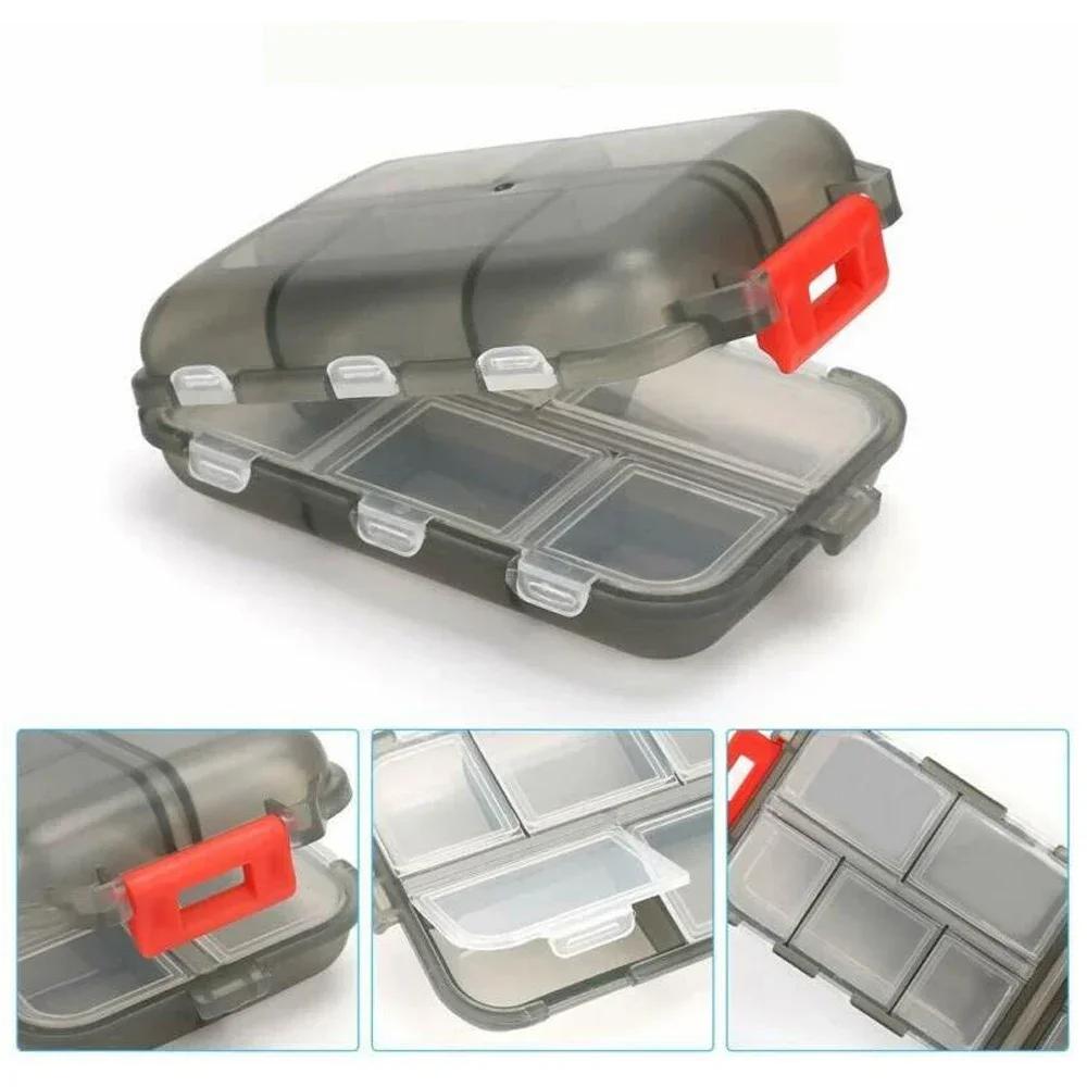 10 Grids Travel Pills Organizer Box Portable Folding Small Pill Case Daily Pills Container Pill Box Dispenser Plastic Container